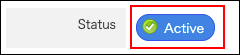 Screenshot: The "Status" options are highlighted